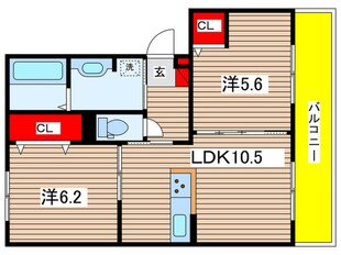 仮)D-ROOM折戸町の物件間取画像